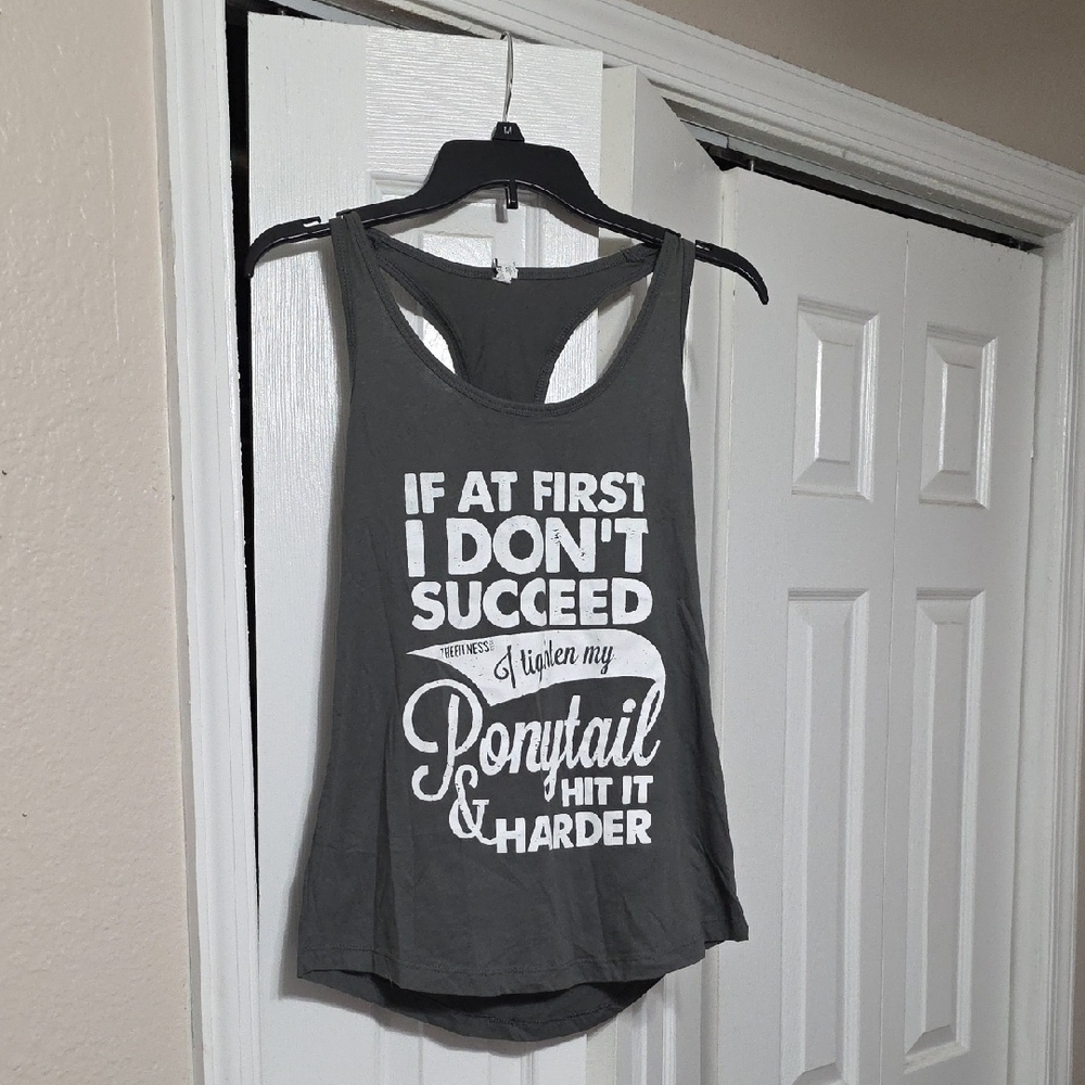 Tighten My Ponytail Workout Tank Top